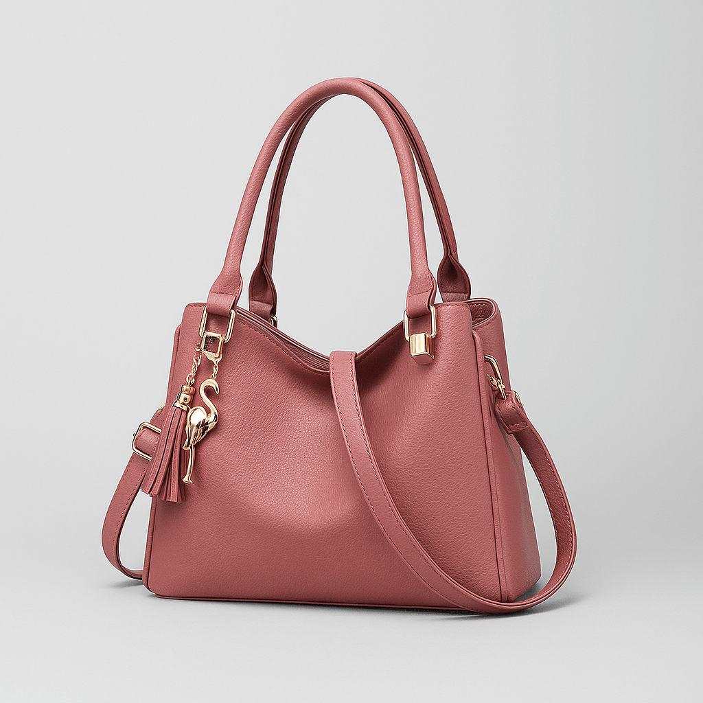 Trendy Zwarte Dames Handtas –  Verstelbare Schouderriem