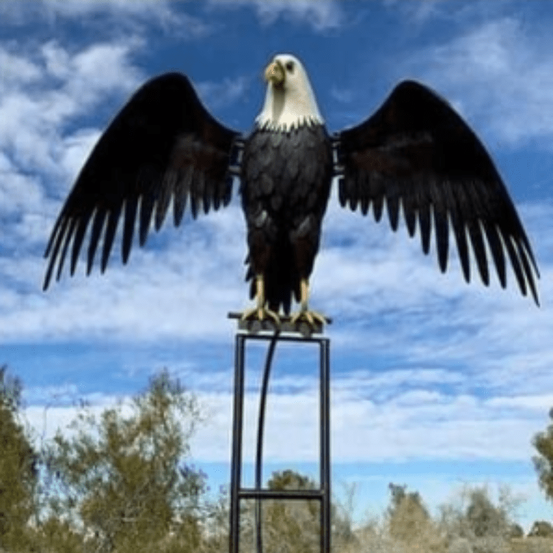 Metalen Windmolen Sculptuur - Elegante Tuindecoratie met Beweegbare Vleugels - Stevig en Mooi
