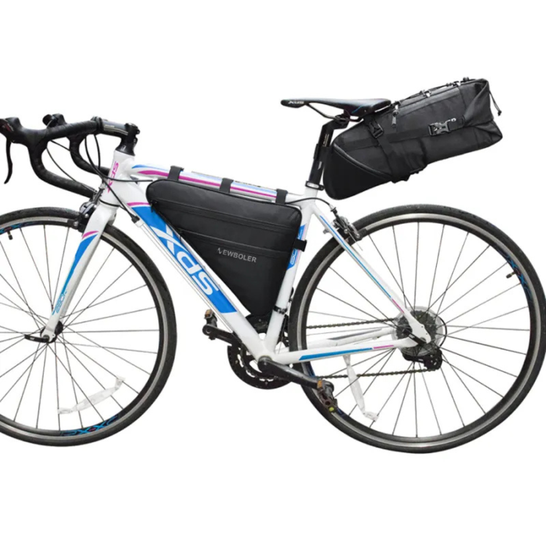 Waterdichte Fietsframe Tas – Slanke Driehoek Tas met Rits en Grote Opbergruimte