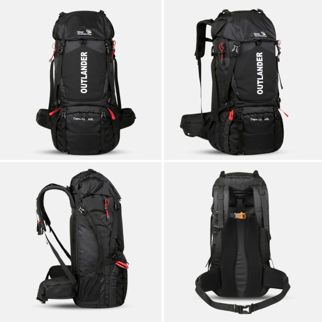 Trekkingrugzak 60L – Waterdicht, Comfortabel & Ruim