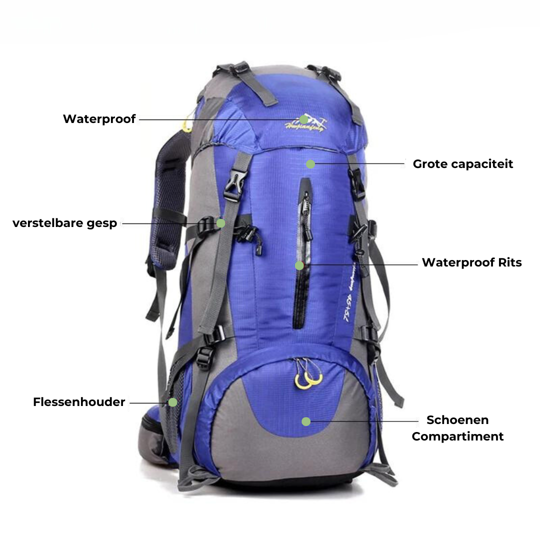 Waterdichte Outdoor Rugzak – 50L Avonturen Backpack