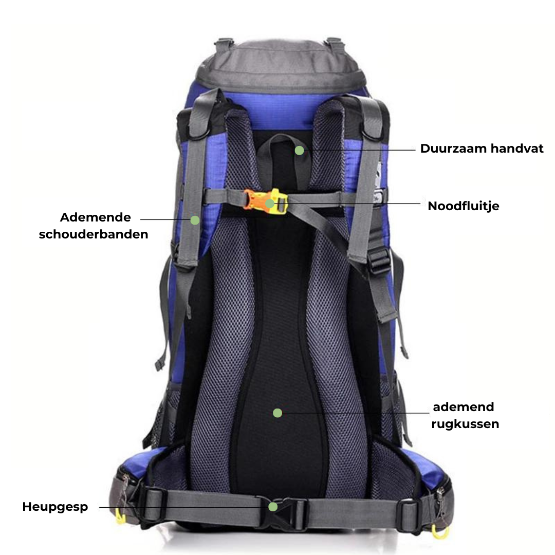 Waterdichte Outdoor Rugzak – 50L Avonturen Backpack