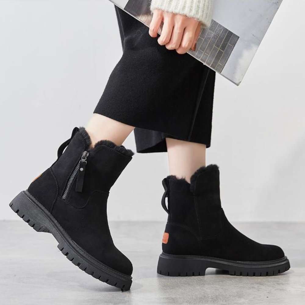 Dames Winterboots met Warme Voering – Comfortabele Enkelboots