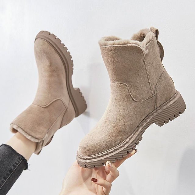Dames Winterboots met Warme Voering – Comfortabele Enkelboots