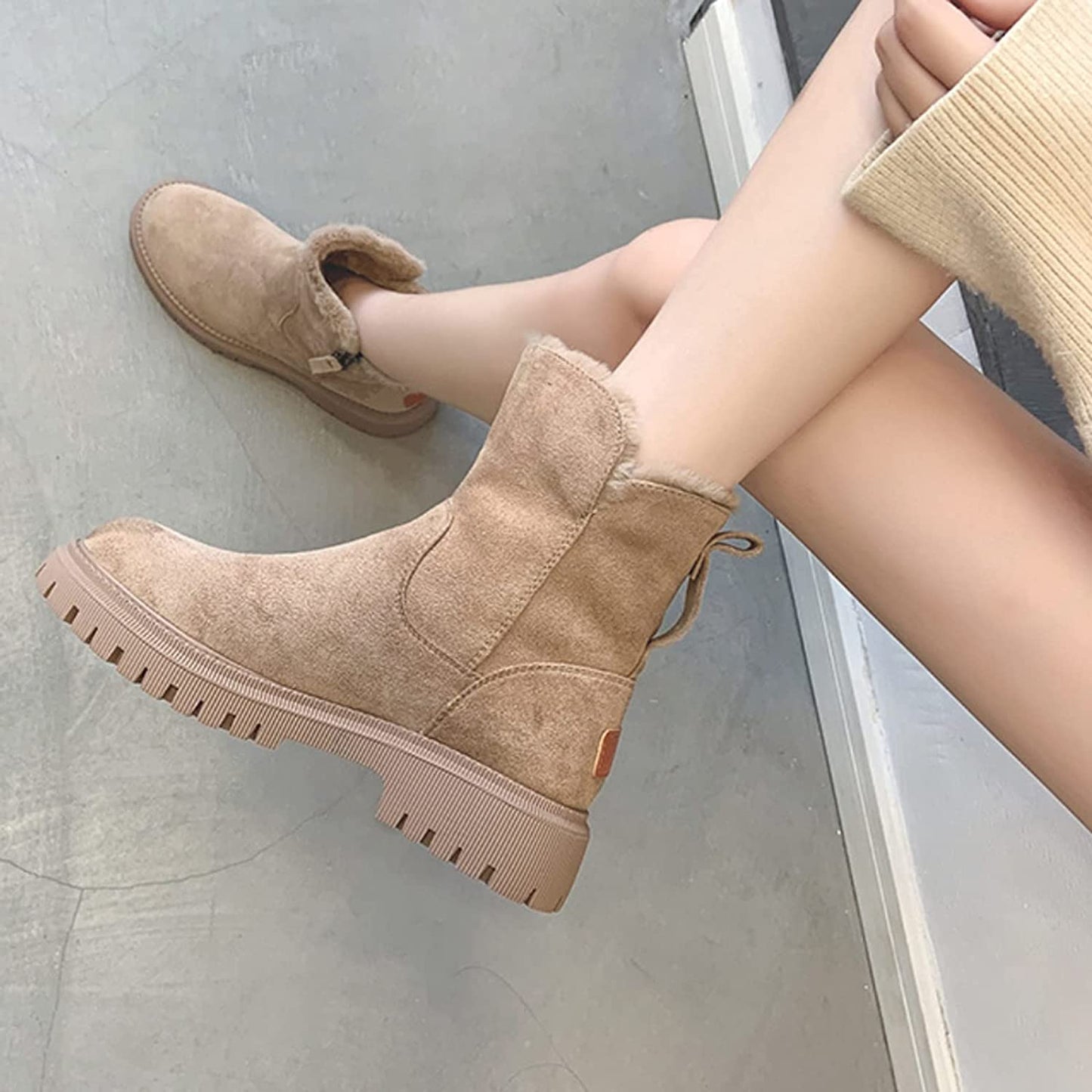 Dames Winterboots met Warme Voering – Comfortabele Enkelboots
