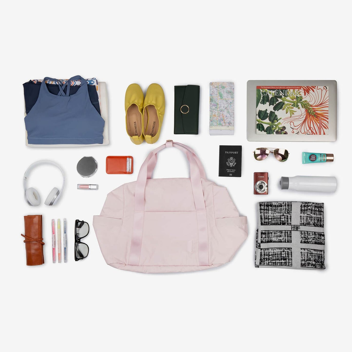 Roze Sportplunjezak met Yogamat-Houder – Waterdicht & Ruim voor Gym en Reizen