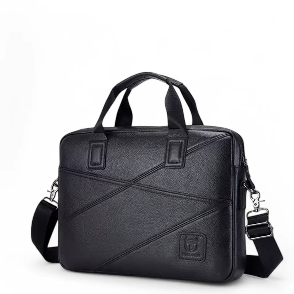 Leren Laptoptas Zwart – Elegant & Functioneel