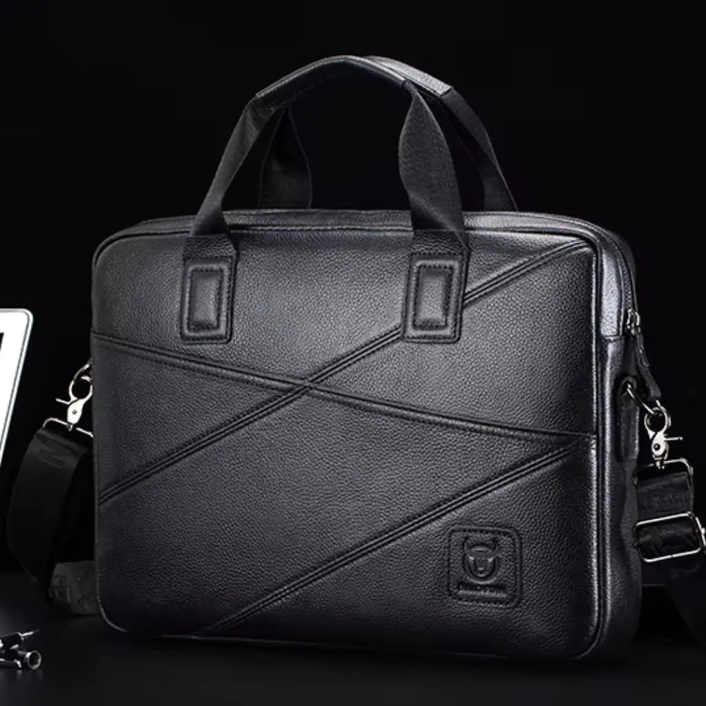 Leren Laptoptas Zwart – Elegant & Functioneel