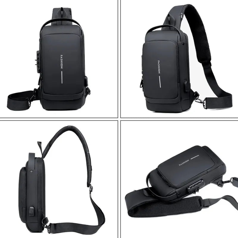 Anti-Diefstal Crossbody Tas – Waterdicht, USB-Oplaadpoort & Moderne Look