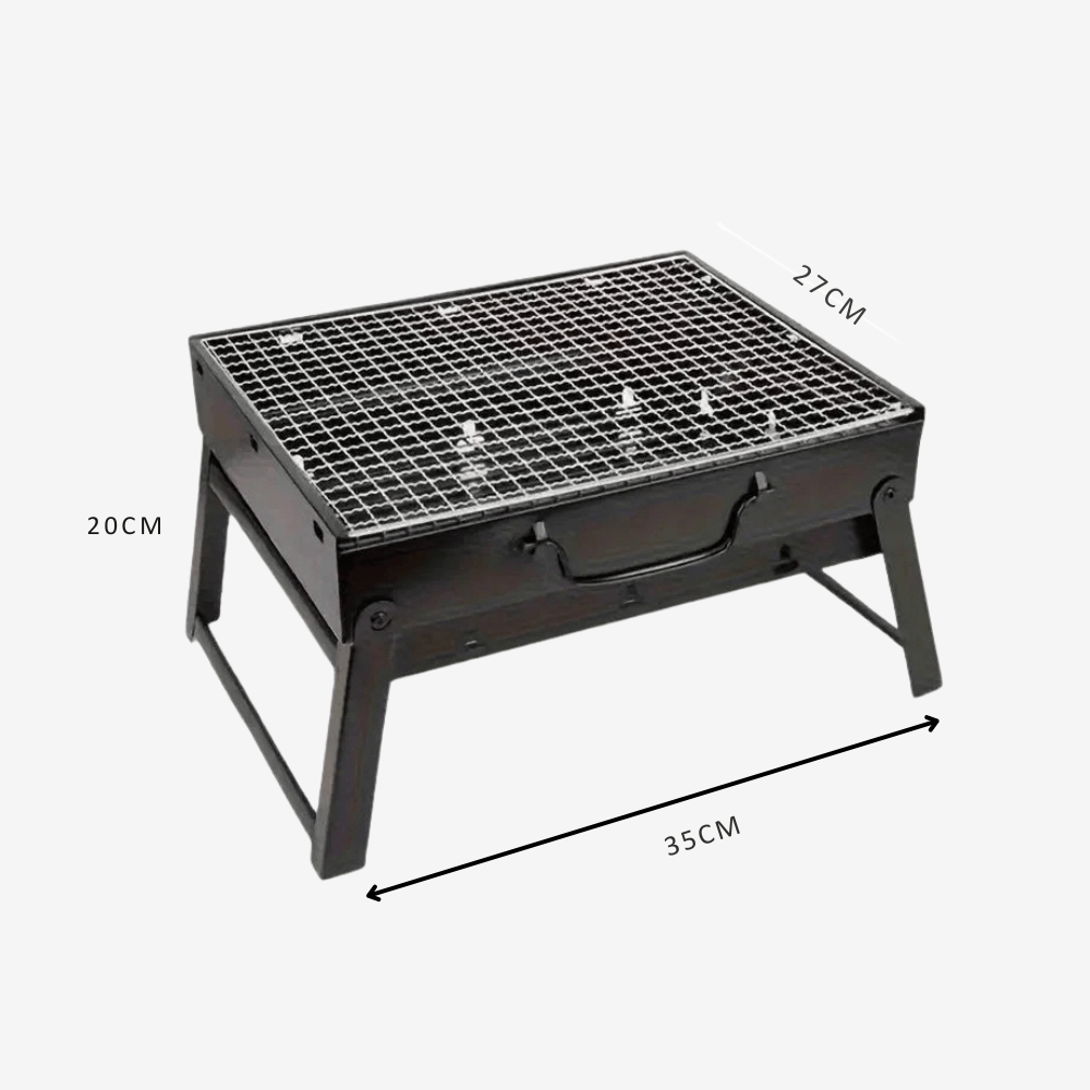 Draagbare Houtskool BBQ Grill – Compact & Opvouwbaar voor Buiten