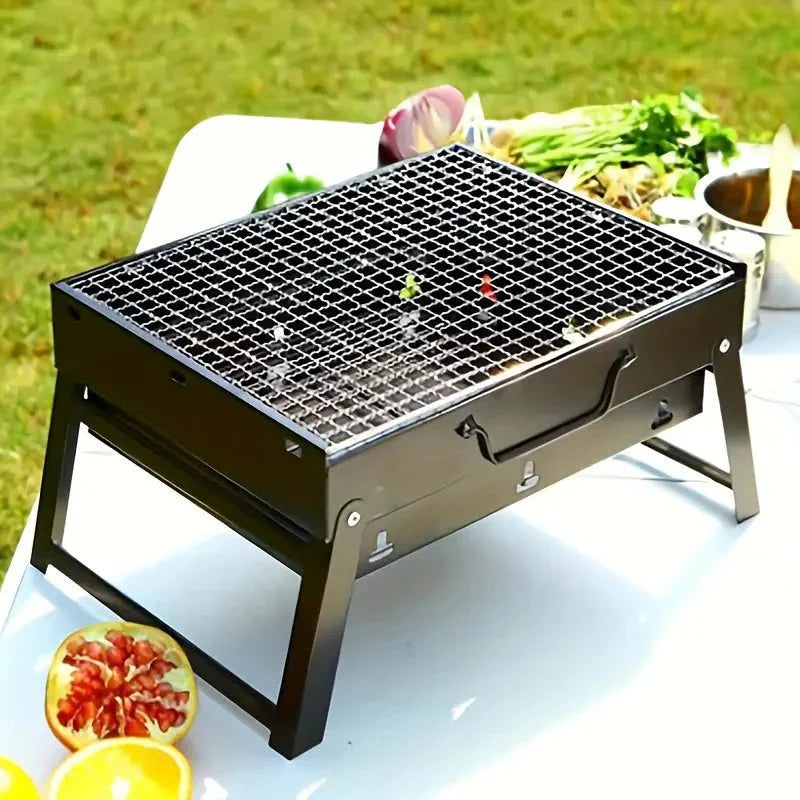 Draagbare Houtskool BBQ Grill – Compact & Opvouwbaar voor Buiten
