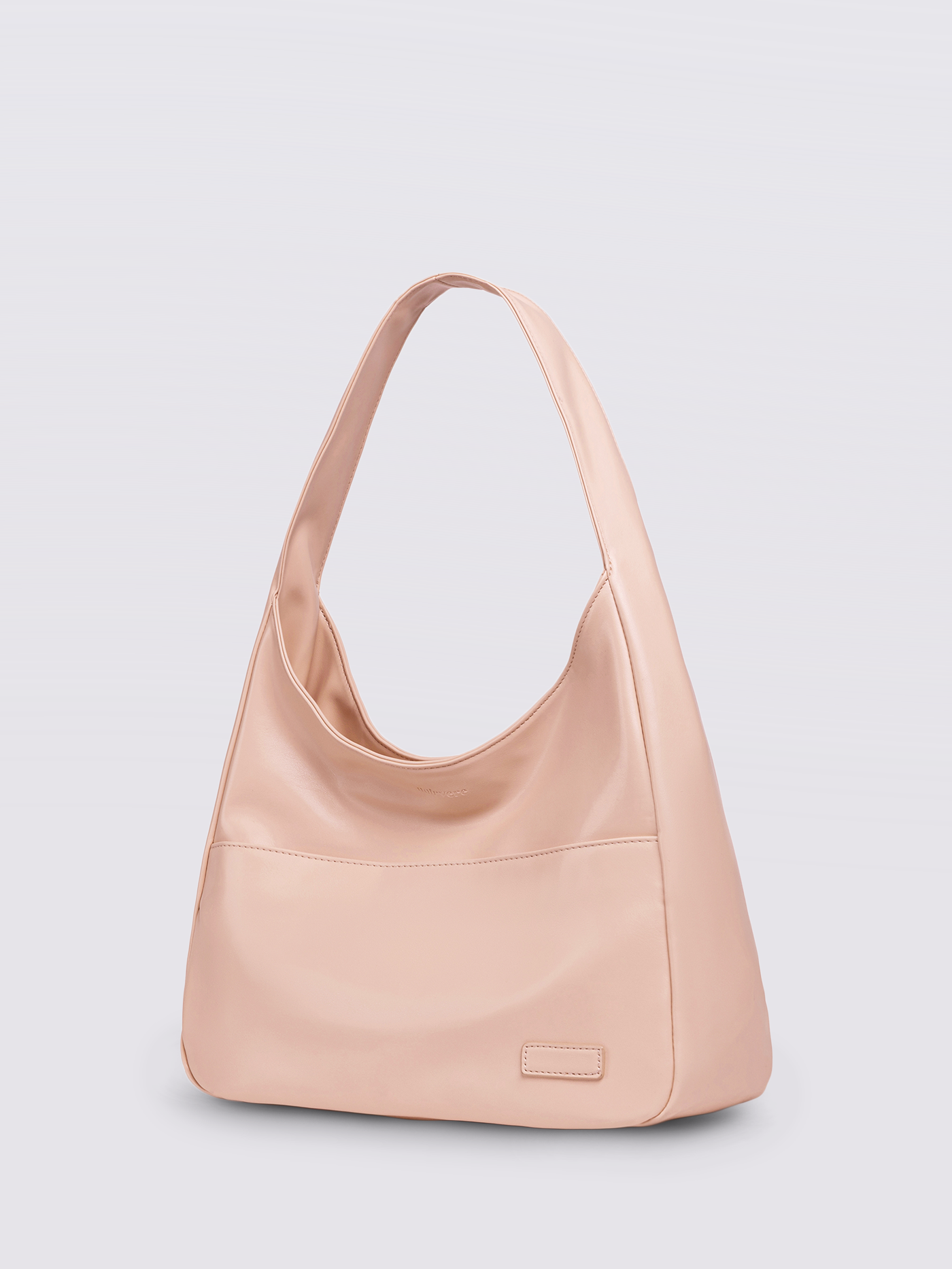 Minimalistische Hobo Schoudertas – Vegan Leer