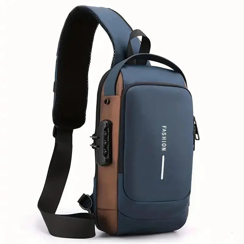 Anti-Diefstal Crossbody Tas – Waterdicht, USB-Oplaadpoort & Moderne Look