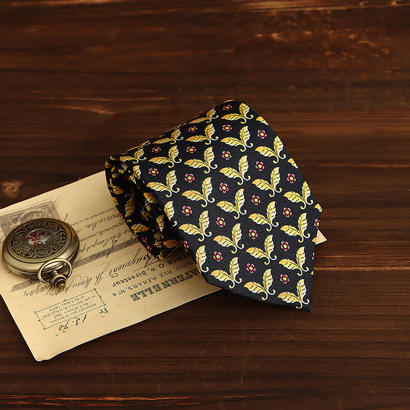 Geometrische Stropdas – Luxe Heren Das met Retro Patroon