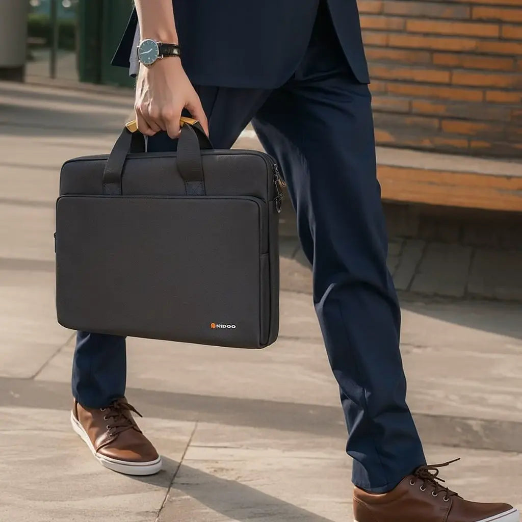 Stijlvolle heren laptoptas 17 inch – Ruim, waterafstotend & professioneel