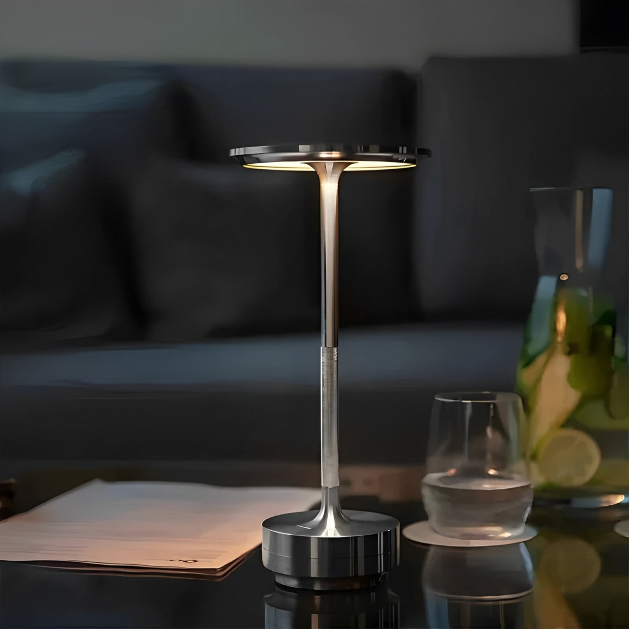 Dimbare Draadloze Tafellamp – LED Touch Lamp | Oplaadbaar & Modern Design | Goud/Zwart