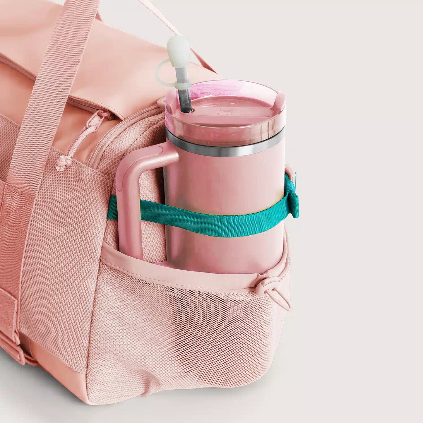 Beige Duffeltas 36L – Waterafstotende Sport- & Reistas met Schoenenvak en Meerdere Vakken voor Gym & Reizen