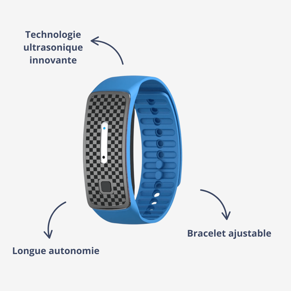 Anti-Muggen Ultrasoon Armband – Veilig & Geurloos Bescherming voor Kinderen & Volwassenen