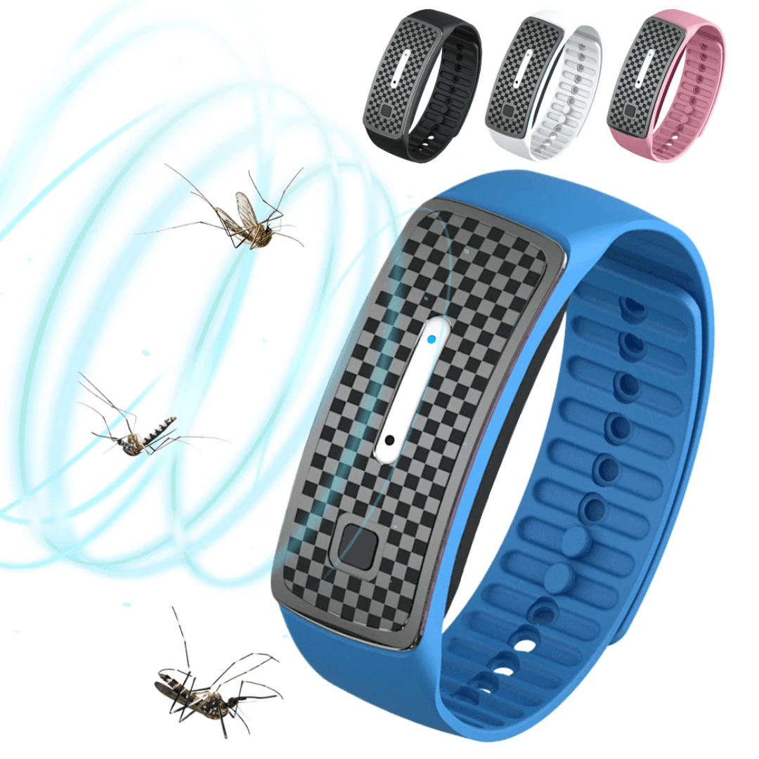Anti-Muggen Ultrasoon Armband – Veilig & Geurloos Bescherming voor Kinderen & Volwassenen