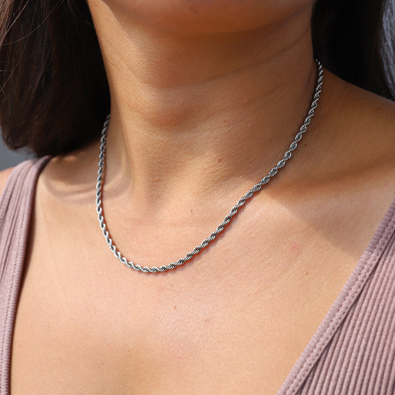 Goud Rope Ketting – Tijdloze Twisted Chain voor Dames & Heren