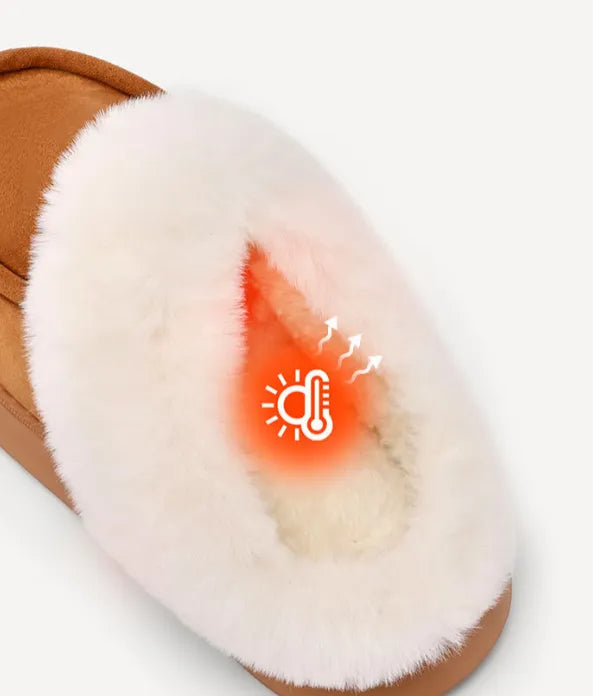 Dames Warme Pantoffels met Bontvoering – Comfortabele Winter Slippers