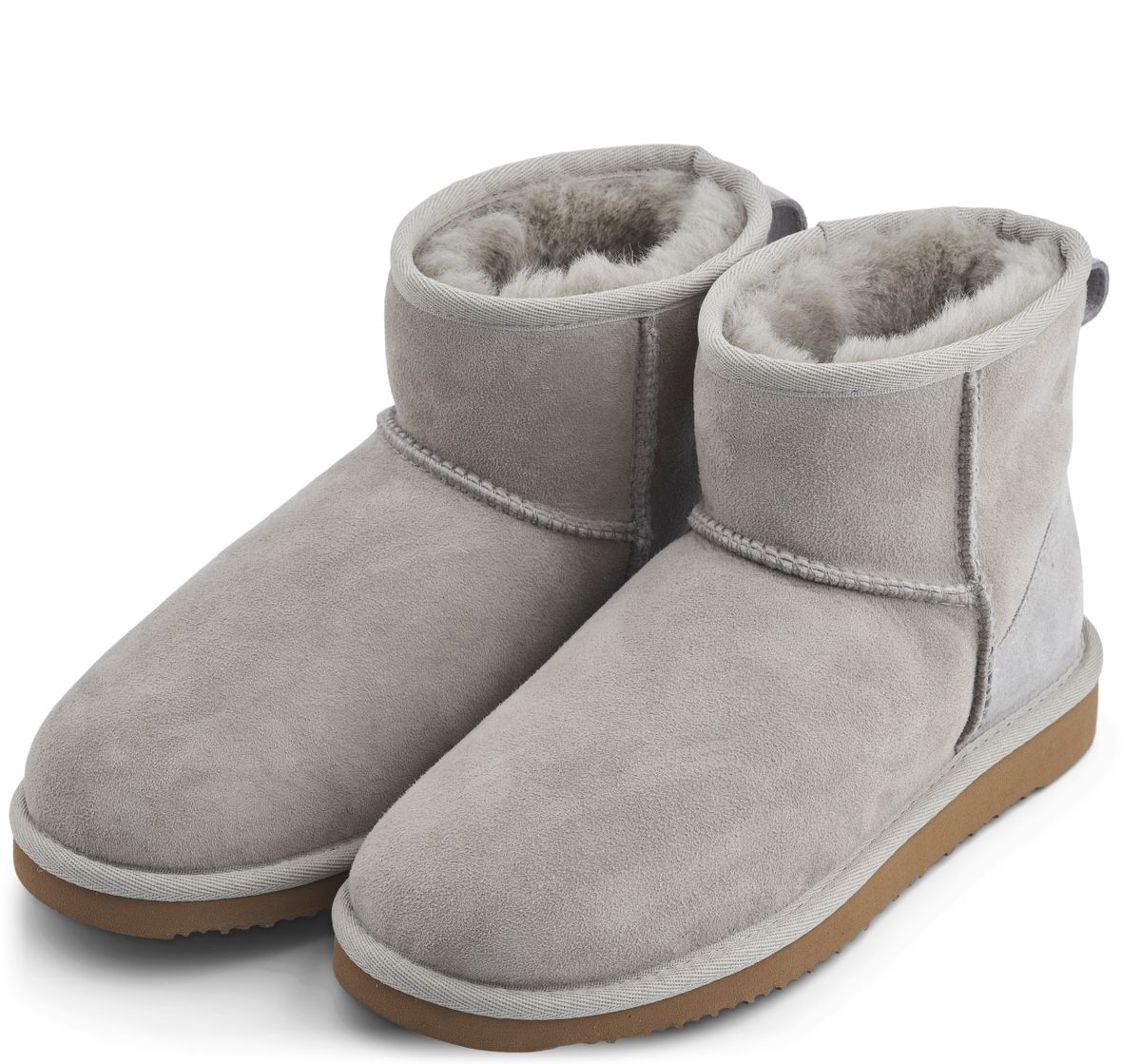 Dames Mini Boots – Warme Suède Laarzen met Echt Schapenvacht