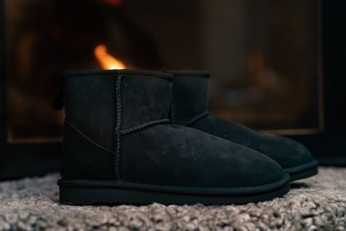 Dames Mini Boots – Warme Suède Laarzen met Echt Schapenvacht