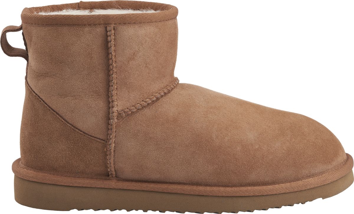 Dames Mini Boots – Warme Suède Laarzen met Echt Schapenvacht