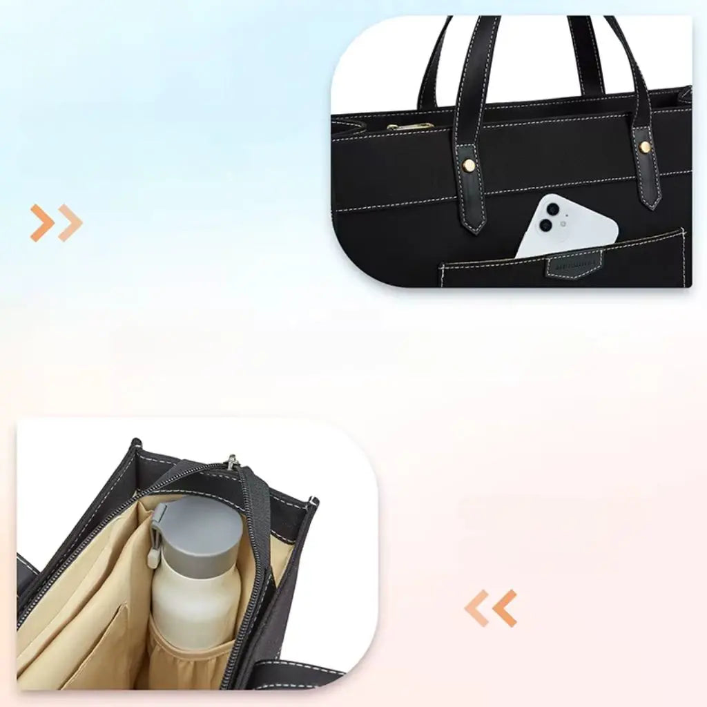 Canvas laptoptas dames 15.6 inch – Elegant & praktisch