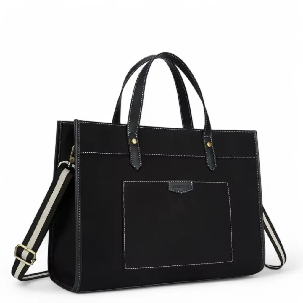 Canvas laptoptas dames 15.6 inch – Elegant & praktisch