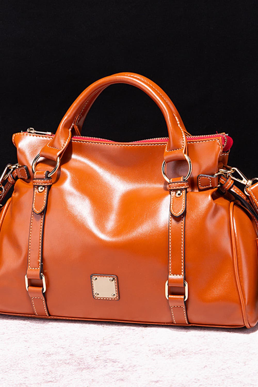 Caramel Flow Hobo Bag – Grote Leren Schoudertas met Stijlvolle Look