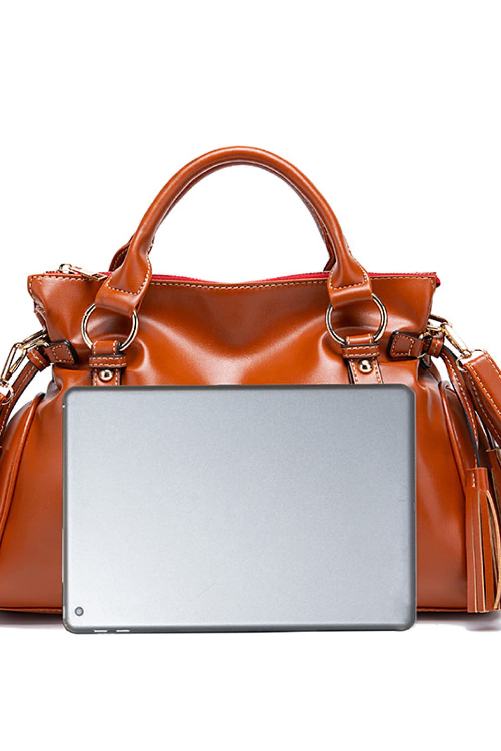 Caramel Flow Hobo Bag – Grote Leren Schoudertas met Stijlvolle Look