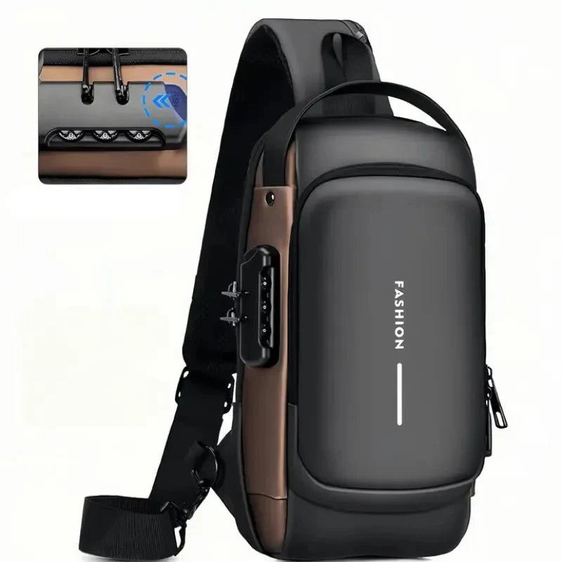 Anti-Diefstal Crossbody Tas – Waterdicht, USB-Oplaadpoort & Moderne Look