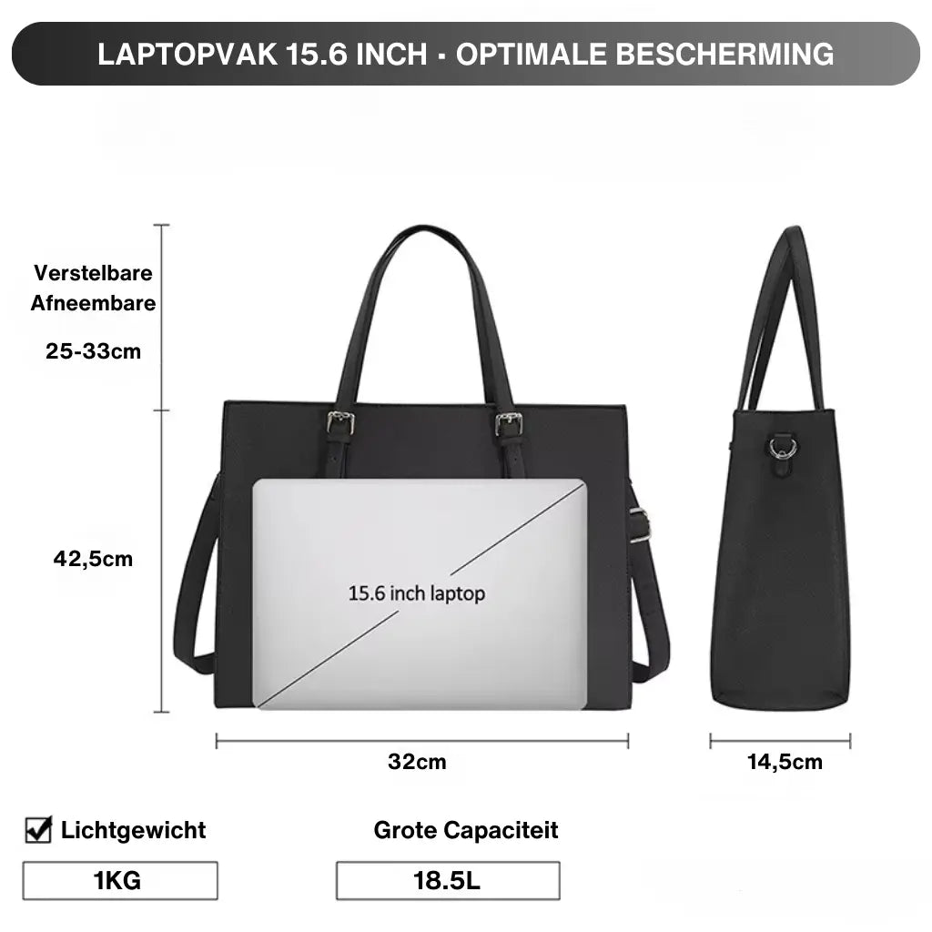 Chique Laptoptas Dames 15.6 inch – Elegant & Functioneel