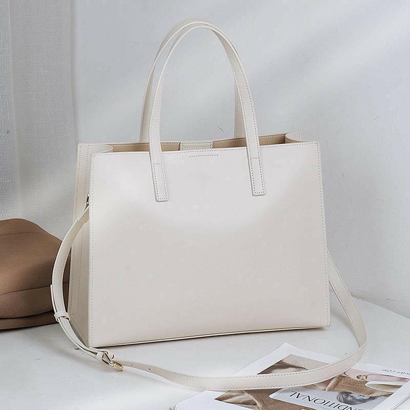 Leren Tote Handtas met Tijdloos Design en Ruim Interieur | Dames Handtas