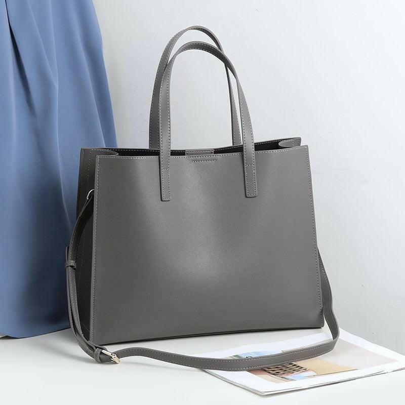 Leren Tote Handtas met Tijdloos Design en Ruim Interieur | Dames Handtas