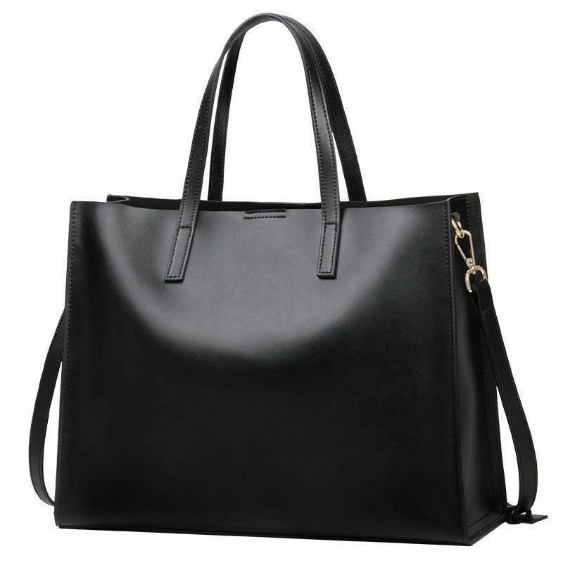 Leren Tote Handtas met Tijdloos Design en Ruim Interieur | Dames Handtas