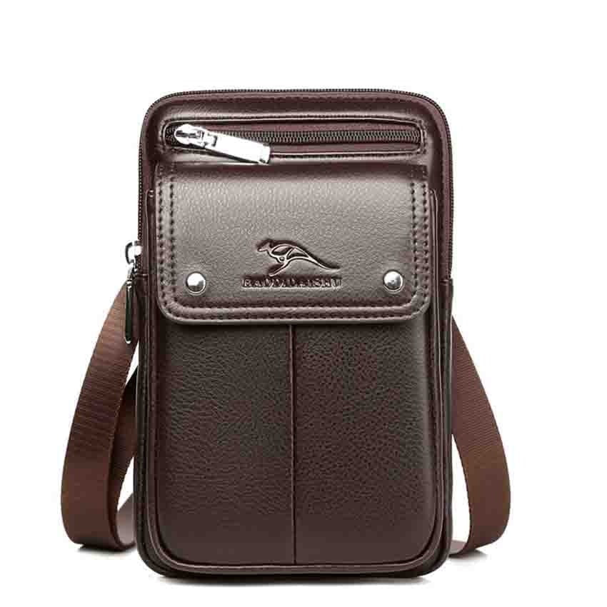 Heren Schoudertas – PU Leer – Crossbody – Anti-diefstal