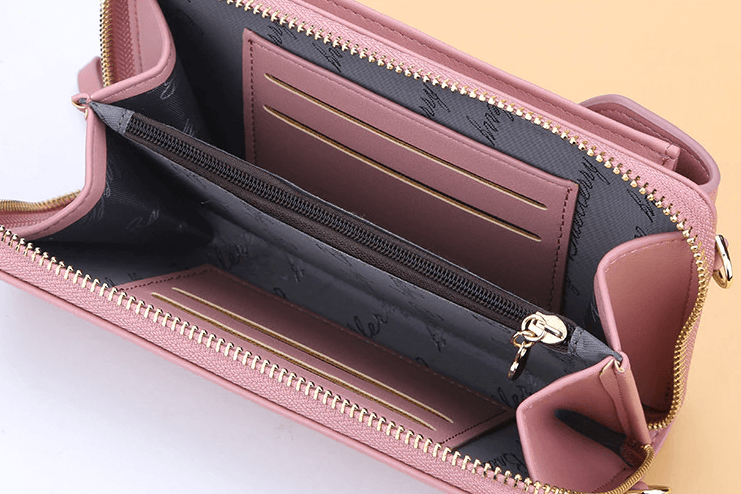 Dames Crossbody Telefoontas – Compacte Schoudertas & Portemonnee met Meerdere Vakken