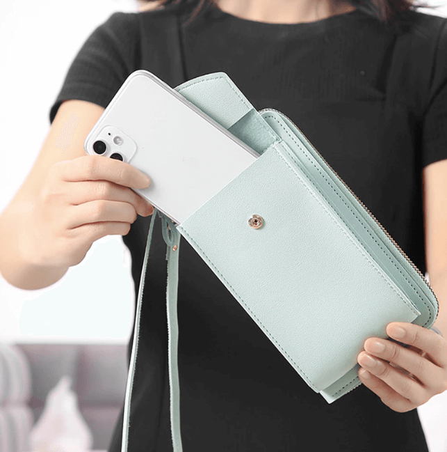 Dames Crossbody Telefoontas – Compacte Schoudertas & Portemonnee met Meerdere Vakken