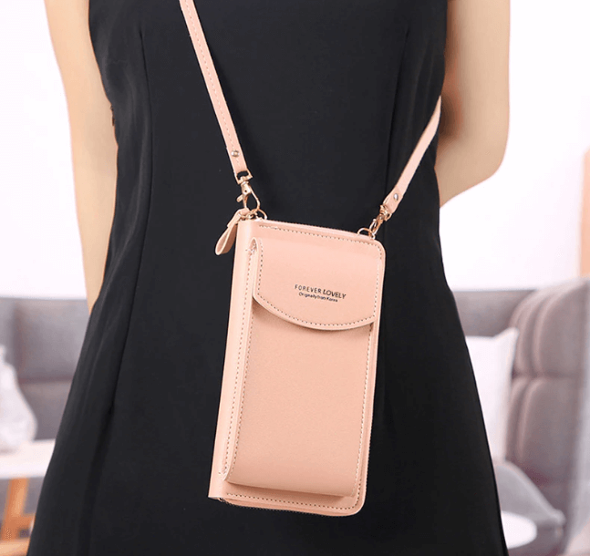 Dames Crossbody Telefoontas – Compacte Schoudertas & Portemonnee met Meerdere Vakken