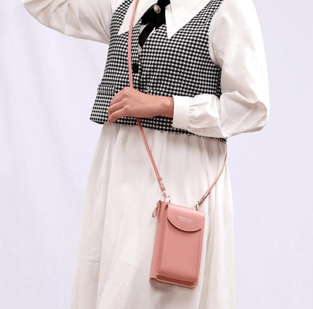 Dames Crossbody Telefoontas – Compacte Schoudertas & Portemonnee met Meerdere Vakken
