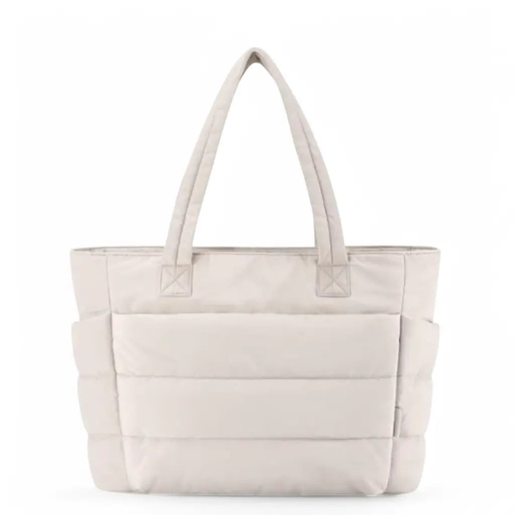 Puffer Tote Bag Zwart – Lichtgewicht & Trendy