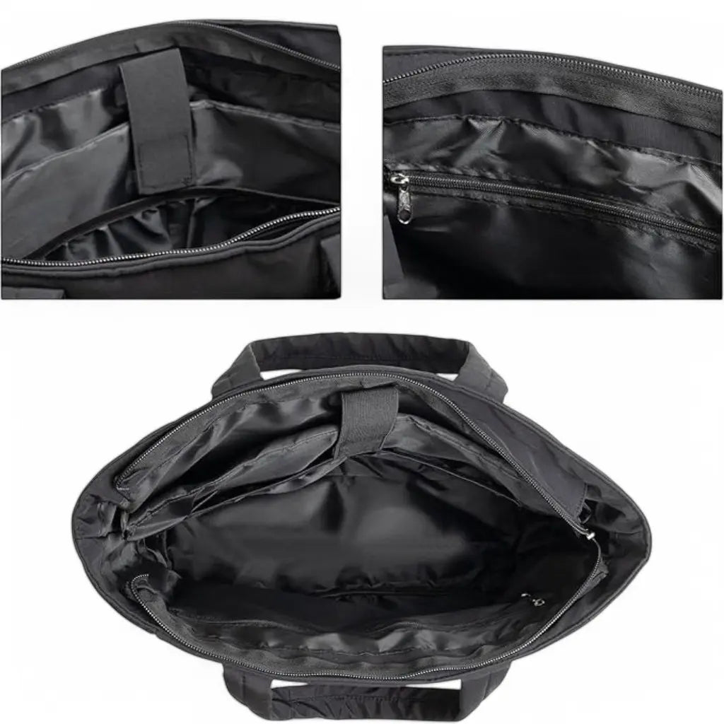Puffer Tote Bag Zwart – Lichtgewicht & Trendy
