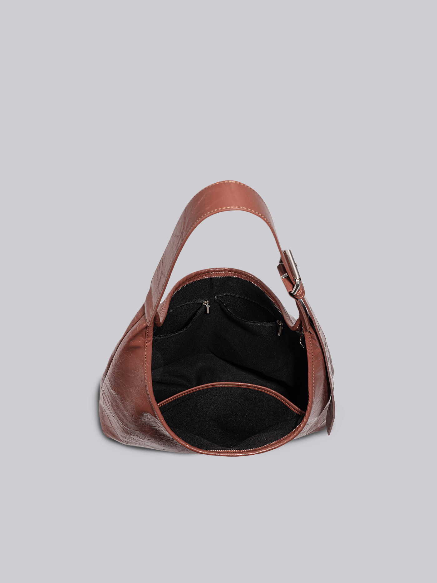 Zwarte Schoudertas – Minimalistisch Design & Veel Opbergruimte
