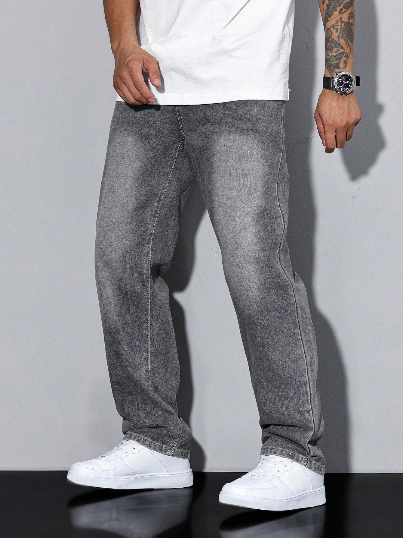Daan | Effen kleur casual heren jeans