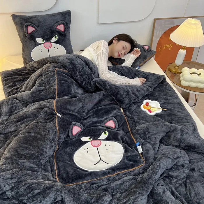 Zachte Deken- en Kussenset – Ultieme Warmte en Cozyness