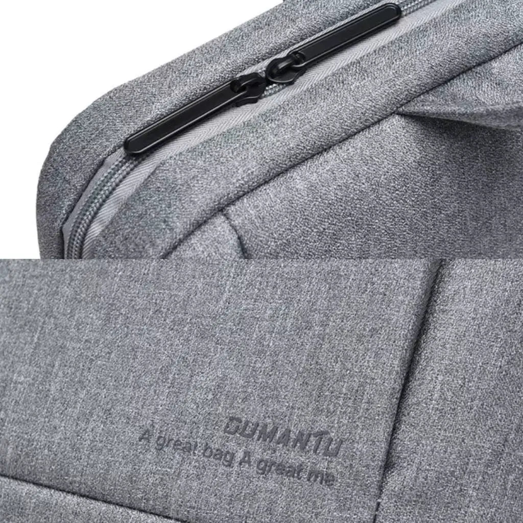 Moderne heren laptoptas 13 inch grijs – Minimalistisch & praktisch