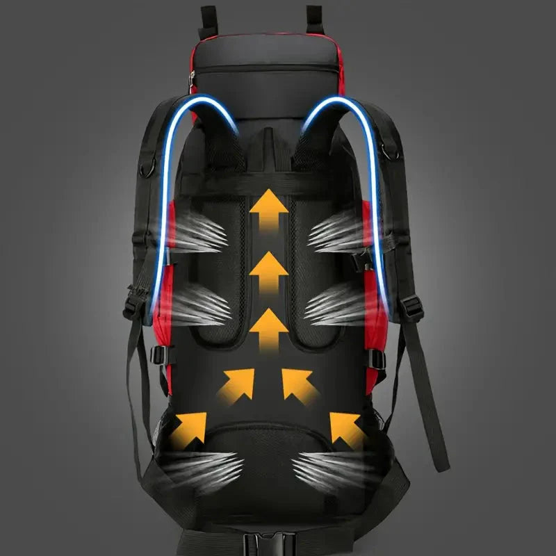 Waterdichte Outdoor Backpack 90L – Ruim & comfortabel