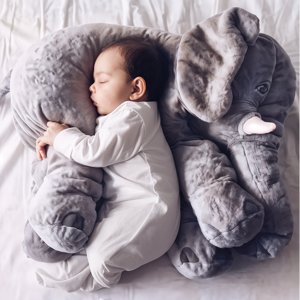 Soft Elephant Cuddle Pillow for Babies and Kids